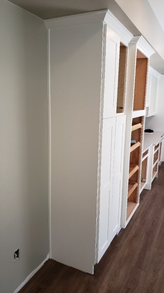 Bye Bye Cherry Cabinets