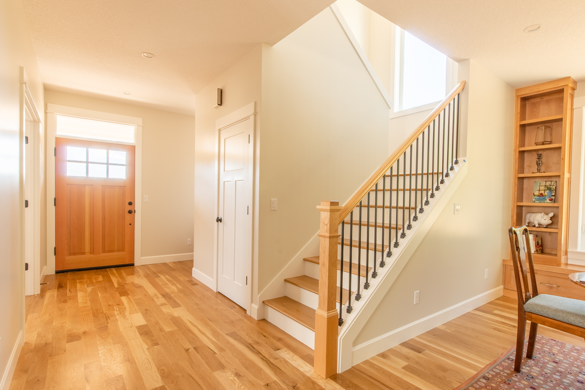 Handcrafted stair rail/finish work